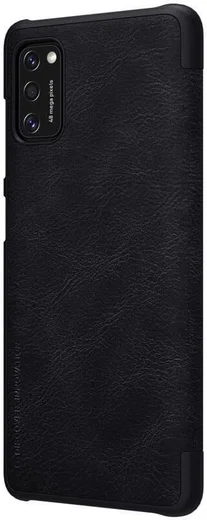 Nillkin Samsung Galaxy A41 Qin Leather Case Zwart afbeelding 3