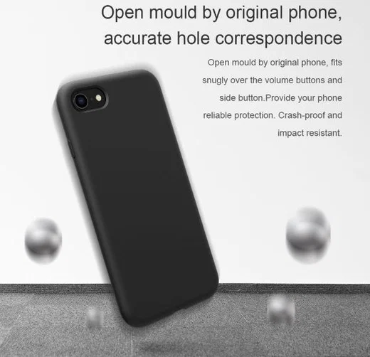 Nillkin Apple iPhone 7 / 8 / SE 2020 Flex Pure Case Zwart afbeelding 9