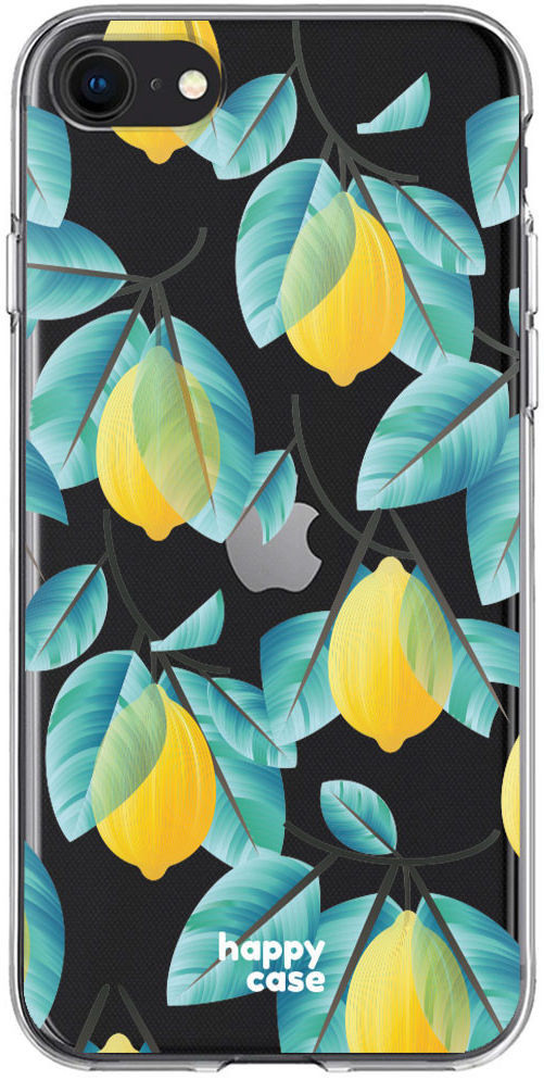 HappyCase iPhone SE 2020/2022 Hoesje Flexibel TPU Citroen Print afbeelding 1