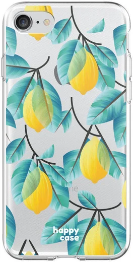 HappyCase iPhone SE 2020/2022 Hoesje Flexibel TPU Citroen Print afbeelding 4
