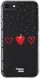 HappyCase iPhone SE 2020/2022 Hoesje Flexibel TPU Stip Hartjes Print afbeelding 1