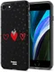 HappyCase iPhone SE 2020/2022 Hoesje Flexibel TPU Stip Hartjes Print afbeelding 2