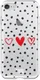 HappyCase iPhone SE 2020/2022 Hoesje Flexibel TPU Stip Hartjes Print afbeelding 4