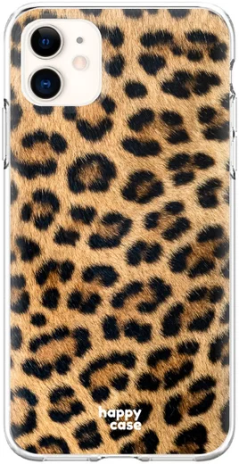 HappyCase Apple iPhone 11 Hoesje Flexibel TPU Wilde Panter Print afbeelding 1