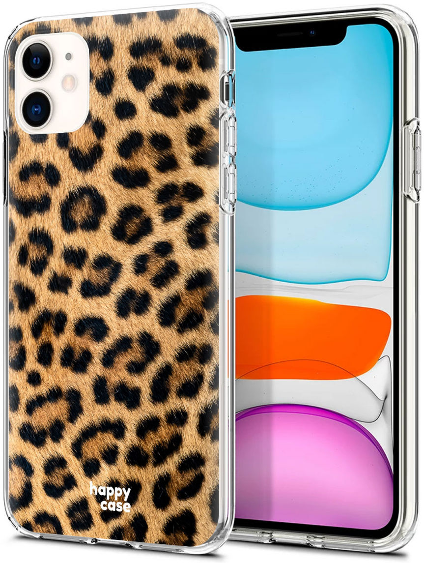 HappyCase Apple iPhone 11 Hoesje Flexibel TPU Wilde Panter Print afbeelding 2