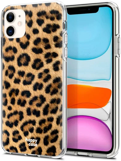 HappyCase Apple iPhone 11 Hoesje Flexibel TPU Wilde Panter Print afbeelding 2