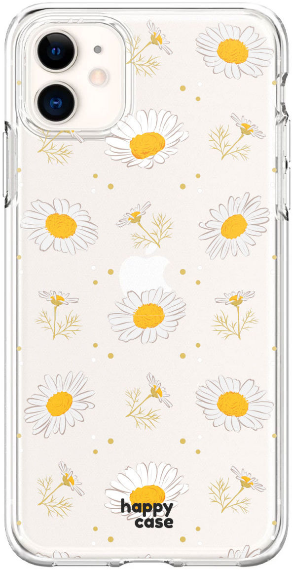 HappyCase Apple iPhone 11 Hoesje Flexibel TPU Bloemen Print afbeelding 1