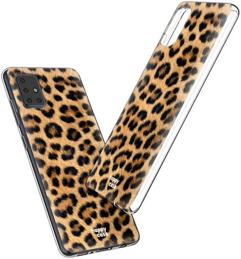 HappyCase Samsung Galaxy A51 Hoesje Flexibel TPU Wilde Panter Print afbeelding 2