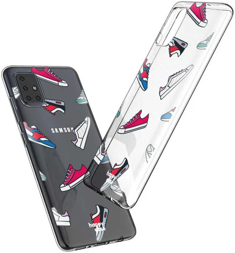 HappyCase Samsung Galaxy A51 Hoesje Flexibel TPU Sneaker Print afbeelding 2