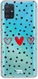 HappyCase Samsung Galaxy A51 Hoesje Flexibel TPU Stip Hartjes Print afbeelding 1