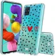 HappyCase Samsung Galaxy A51 Hoesje Flexibel TPU Stip Hartjes Print afbeelding 4