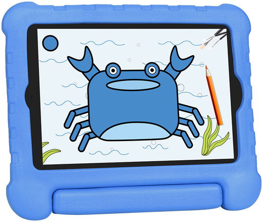 Apple iPad Mini 1/2/3/4/5 Kinder Tablethoes met Handvat Blauw afbeelding 9