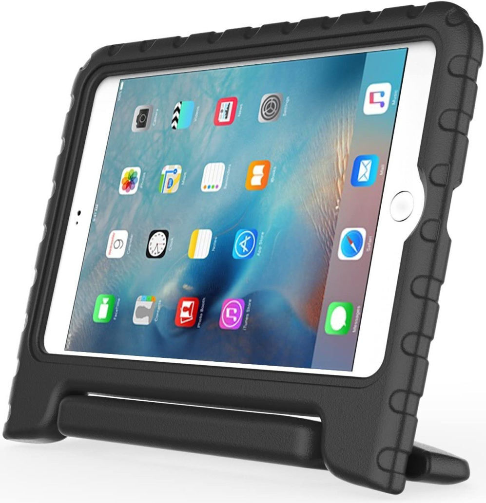 Apple iPad Mini 1/2/3/4/5 Kinder Tablethoes met Handvat Zwart afbeelding 5