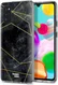 HappyCase Samsung Galaxy A41 Flexibel TPU Hoesje Zwart Marmer print afbeelding 7