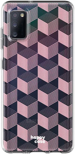 HappyCase Samsung Galaxy A41 Flexibel TPU Hoesje Blokjes print afbeelding 1