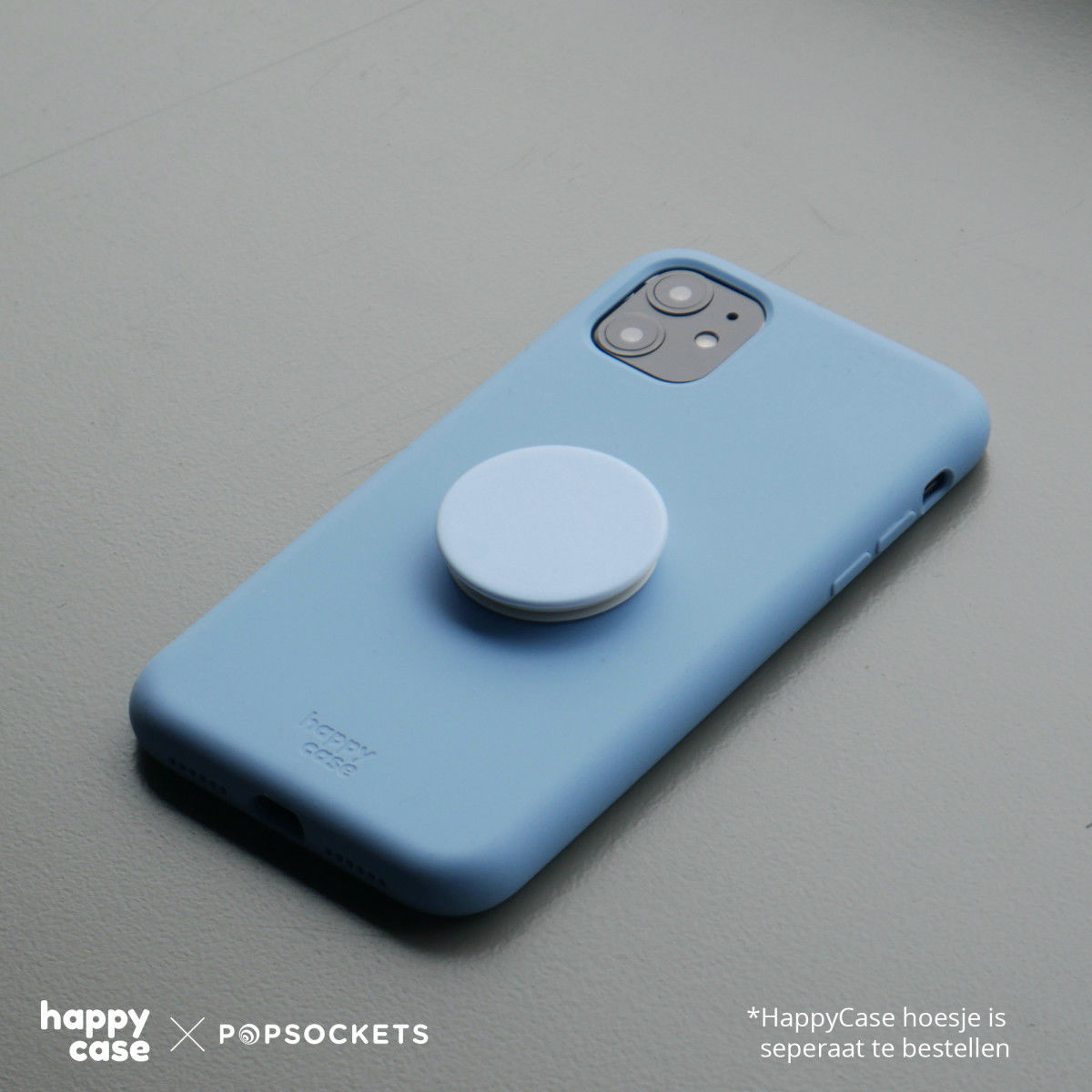 PopSockets X HappyCase PopGrip PopTop Greep en Standaard Blauw afbeelding 5