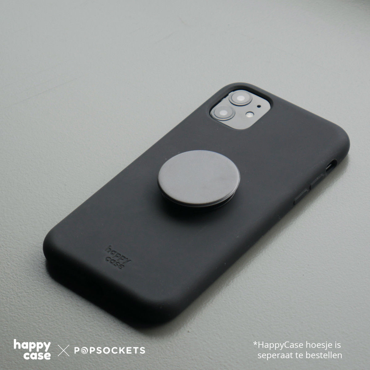 PopSockets X HappyCase PopGrip PopTop Greep en Standaard Zwart afbeelding 10