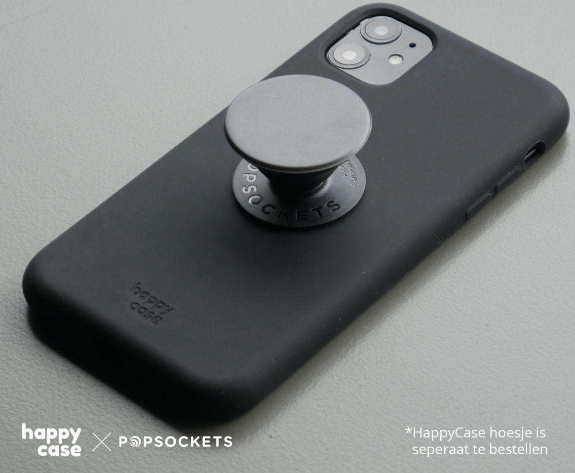 PopSockets X HappyCase PopGrip PopTop Greep en Standaard Zwart afbeelding 7