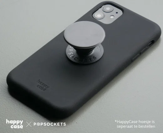 PopSockets X HappyCase PopGrip PopTop Greep en Standaard Zwart afbeelding 7