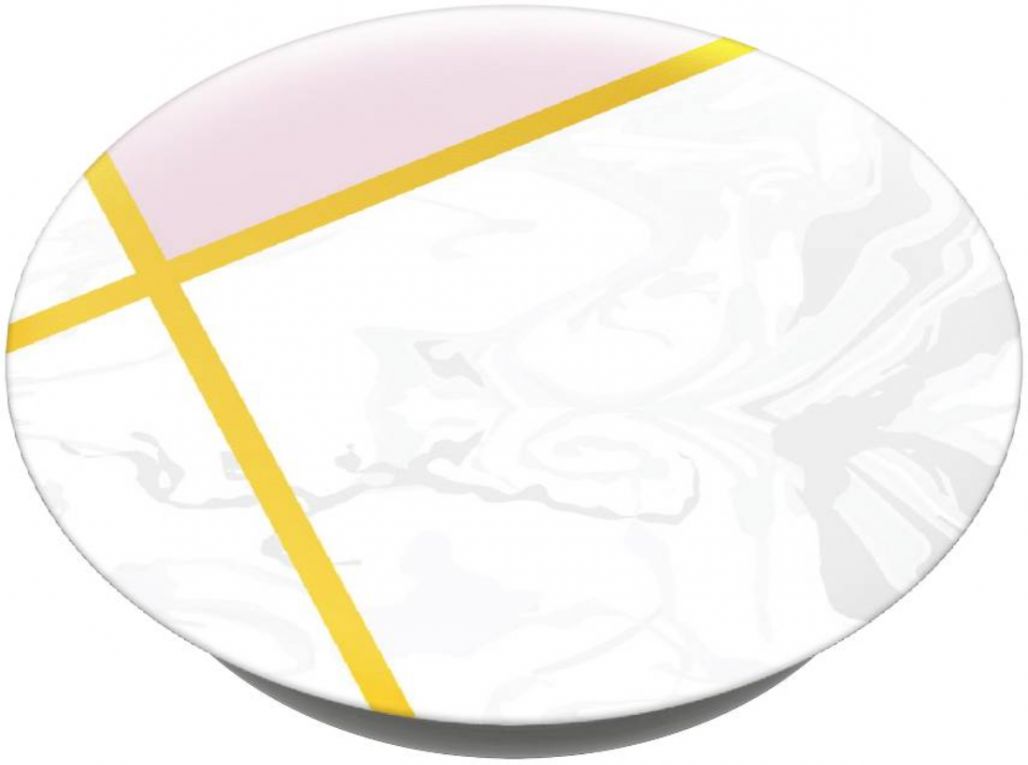 PopSockets X HappyCase PopGrip PopTop Greep en Standaard Roze Marmer afbeelding 2