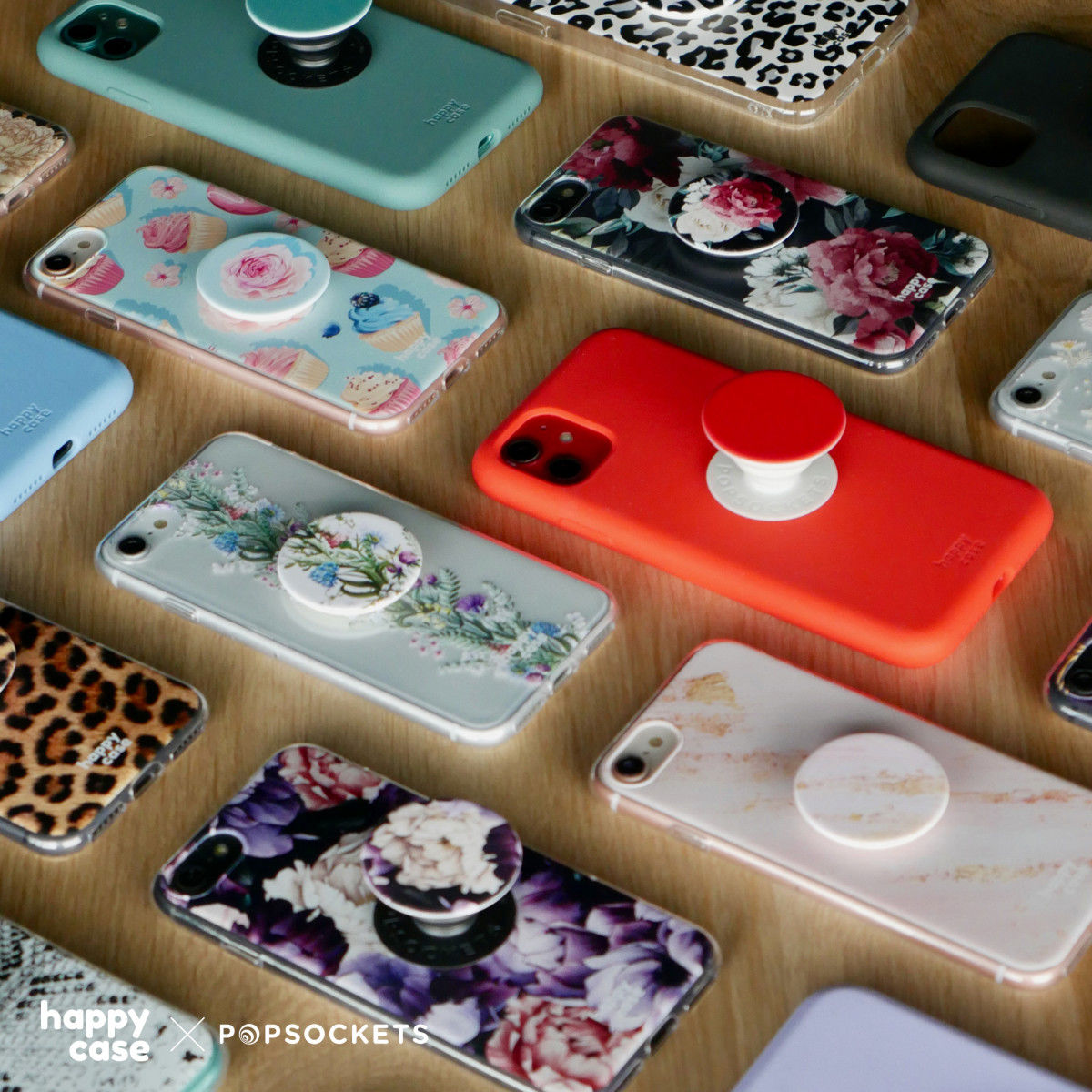 PopSockets X HappyCase PopGrip PopTop Greep en Standaard Flower afbeelding 13