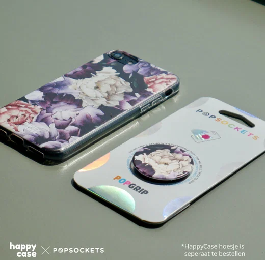 PopSockets X HappyCase PopGrip PopTop Greep en Standaard Flower afbeelding 5