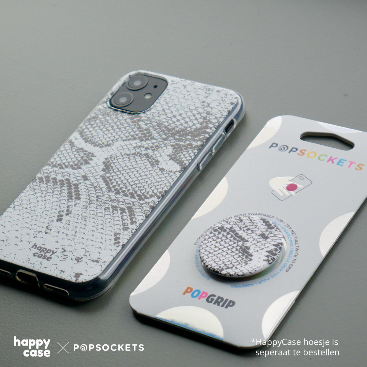 PopSockets X HappyCase PopGrip PopTop Greep en Standaard Slangen afbeelding 4