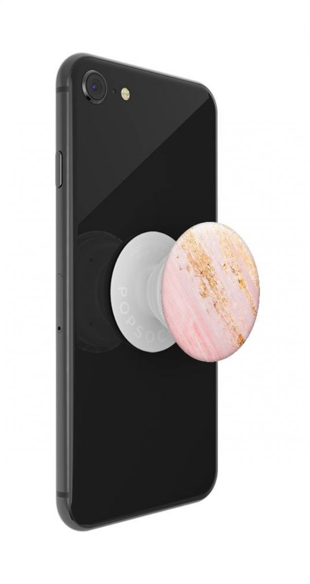 PopSockets X HappyCase PopGrip PopTop Greep en Standaard Pink Marmer afbeelding 5
