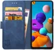 Rosso Element Samsung Galaxy A21S Hoesje Book Cover Blauw afbeelding 1