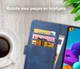 Rosso Element Samsung Galaxy A21S Hoesje Book Cover Blauw afbeelding 10