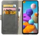 Rosso Element Samsung Galaxy A21S Hoesje Book Cover Grijs afbeelding 1