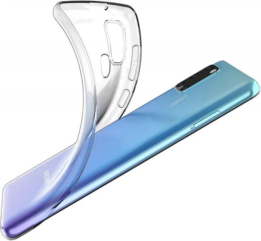 Samsung Galaxy A21S Hoesje Dun TPU Transparant afbeelding 2