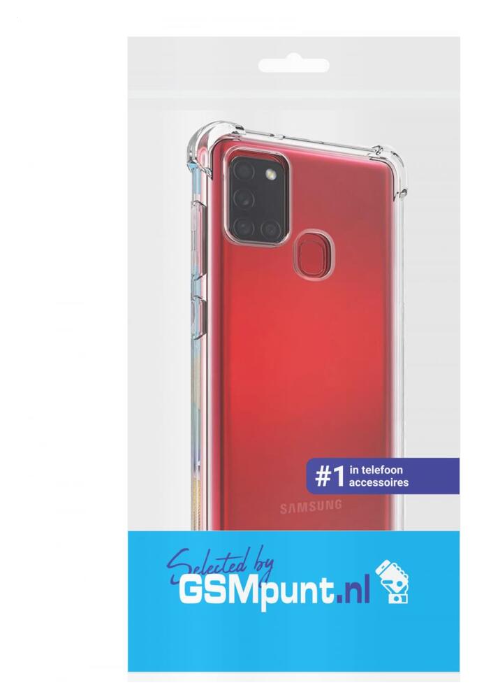 Samsung Galaxy A21S Hoesje Schokbestendig Transparant afbeelding 2