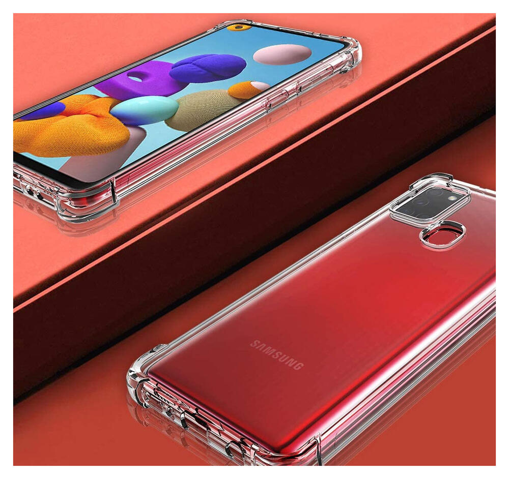 Samsung Galaxy A21S Hoesje Schokbestendig Transparant afbeelding 7