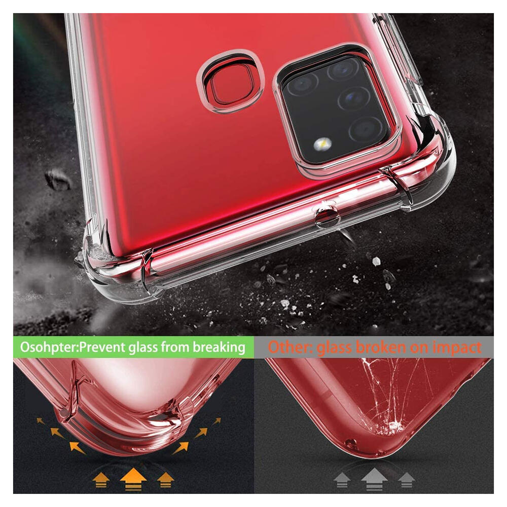 Samsung Galaxy A21S Hoesje Schokbestendig Transparant afbeelding 8