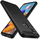 Samsung Galaxy A21S Hoesje Geborsteld TPU Flexibel Zwart afbeelding 1