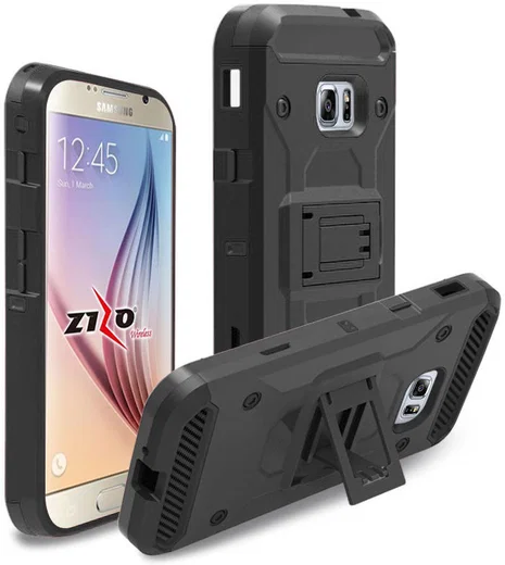 Samsung Galaxy Xcover 4/4S Hybride Kickstand Hoesje Zwart afbeelding 2