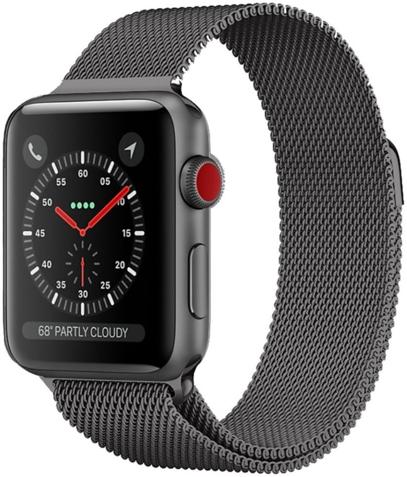 Apple Watch 1-9/SE/Ultra 49/45/44/42MM Bandje Magneetsluiting Grijs afbeelding 1