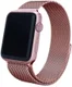 Apple Watch 45MM / 44MM / 42MM Bandje Milanese Staal Magneetsluiting Roze afbeelding 1