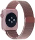 Apple Watch 45MM / 44MM / 42MM Bandje Milanese Staal Magneetsluiting Roze afbeelding 2
