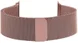 Apple Watch 45MM / 44MM / 42MM Bandje Milanese Staal Magneetsluiting Roze afbeelding 4
