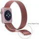 Apple Watch 45MM / 44MM / 42MM Bandje Milanese Staal Magneetsluiting Roze afbeelding 5