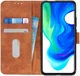 KHAZNEH Xiaomi Poco F2 Pro Hoesje Retro Wallet Book Case Bruin afbeelding 1