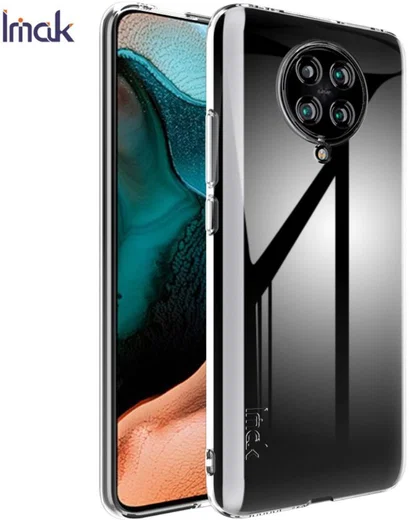IMAK UX-5 Xiaomi Poco F2 Pro Hoesje Flexibel en Dun TPU Transparant afbeelding 2