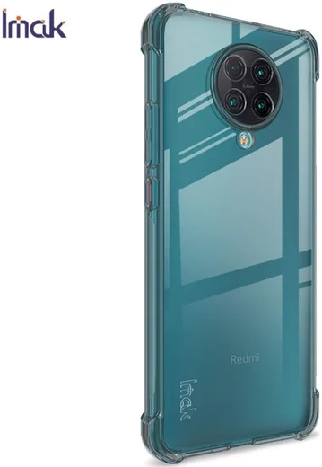 IMAK Xiaomi Poco F2 Pro Hoesje met Screenprotector Transparant Zwart afbeelding 3