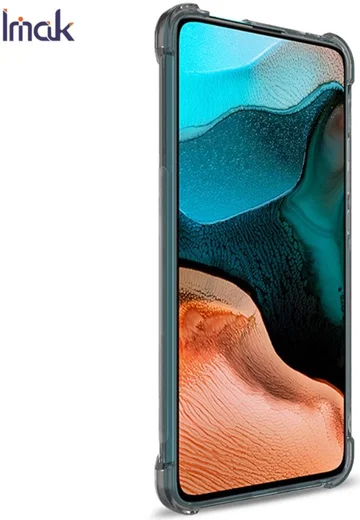 IMAK Xiaomi Poco F2 Pro Hoesje met Screenprotector Transparant Zwart afbeelding 4
