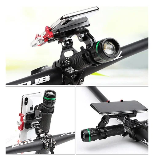 GUB G99 Universele Telefoonhouder Fiets Stuurpen met GoPro Mount Rood afbeelding 6