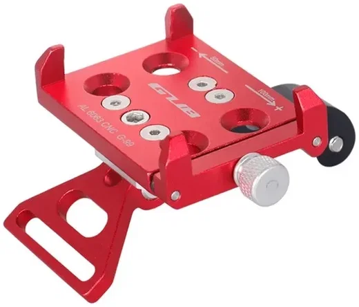 GUB G99 Universele Telefoonhouder Fiets Stuurpen met GoPro Mount Rood afbeelding 1