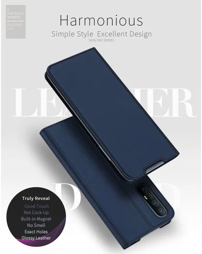 Dux Ducis Skin Pro Series Oppo Find X2 Neo Hoesje Portemonnee Zwart afbeelding 16