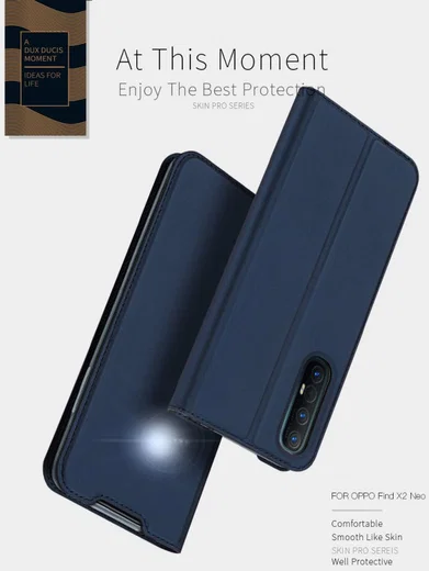 Dux Ducis Skin Pro Series Oppo Find X2 Neo Hoesje Portemonnee Zwart afbeelding 7